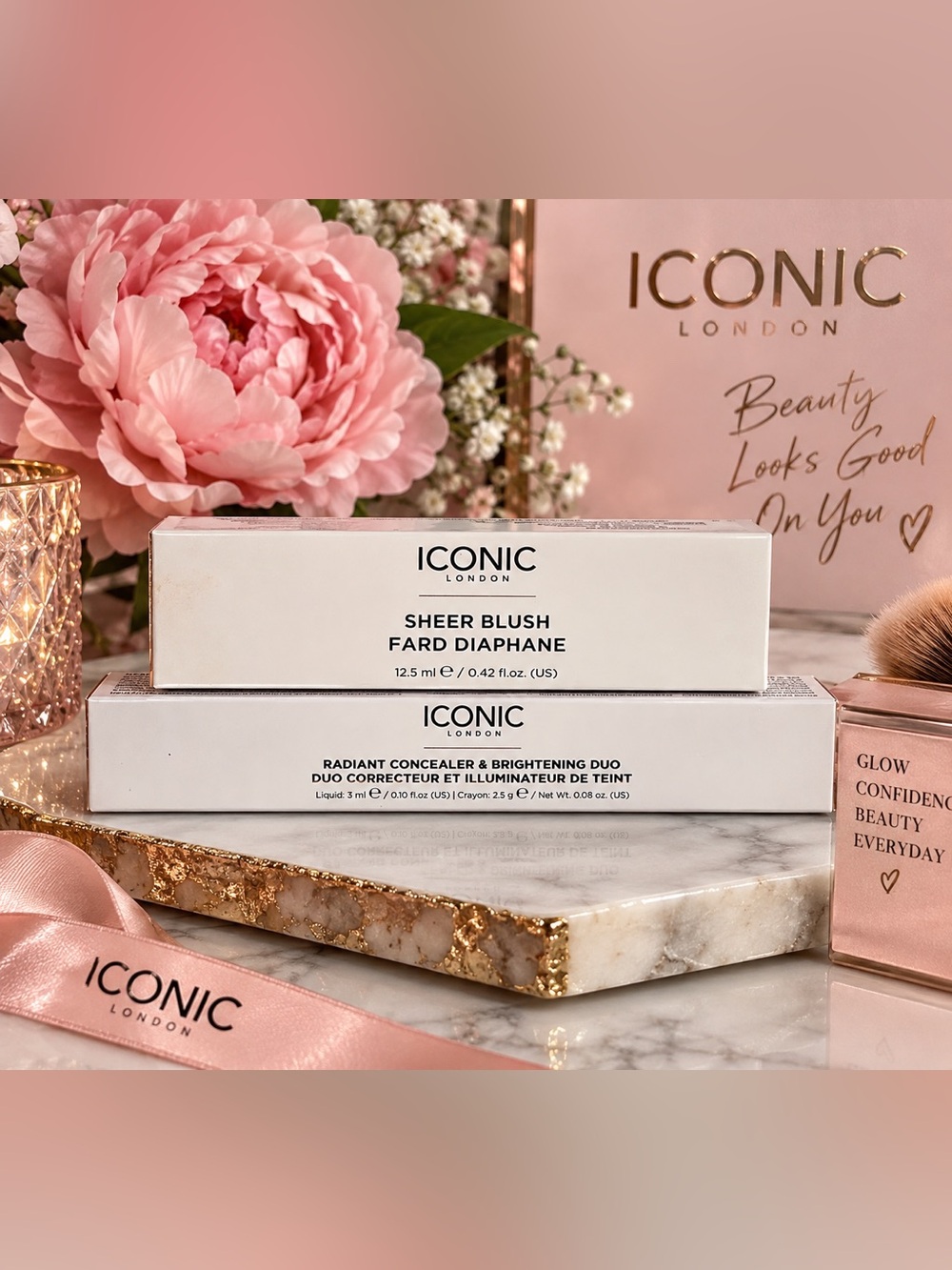 ICONIC London Makeup Duo Sheer Blush & Radiant Concealer NIB